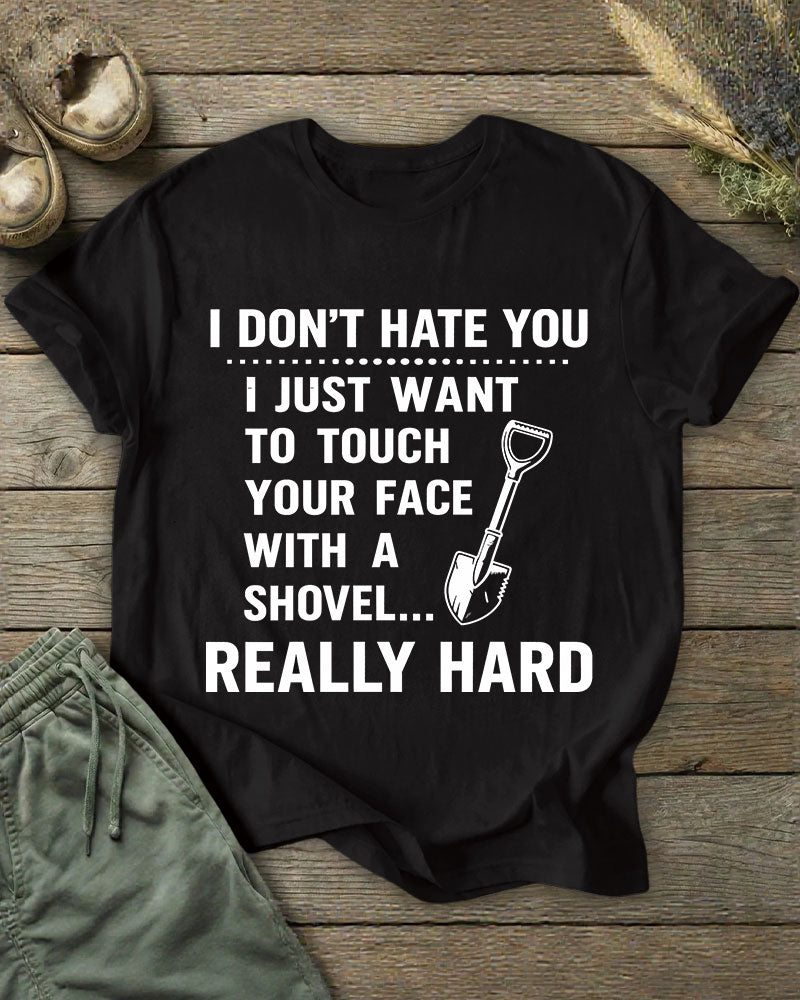 Shovel People Connotation Fun Printed T-shirt