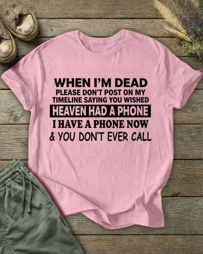 Women's Funny Letter Printed T-shirt