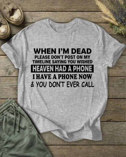 Women's Funny Letter Printed T-shirt