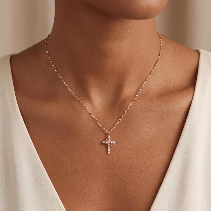 Christian Crown Cross Necklace Earrings