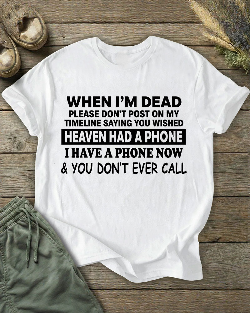 Women's Funny Letter Printed T-shirt