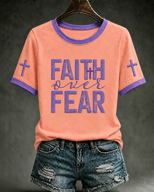 Faith Over Fear Short Sleeve T-Shirt