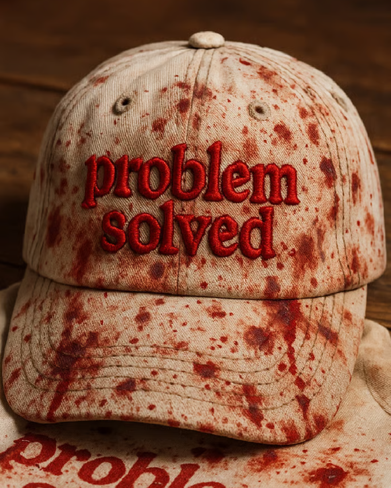 Unisex Casual Dark Blood Stain Hat