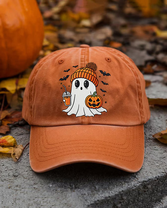 Unisex Fun Halloween Ghost Prints Cap