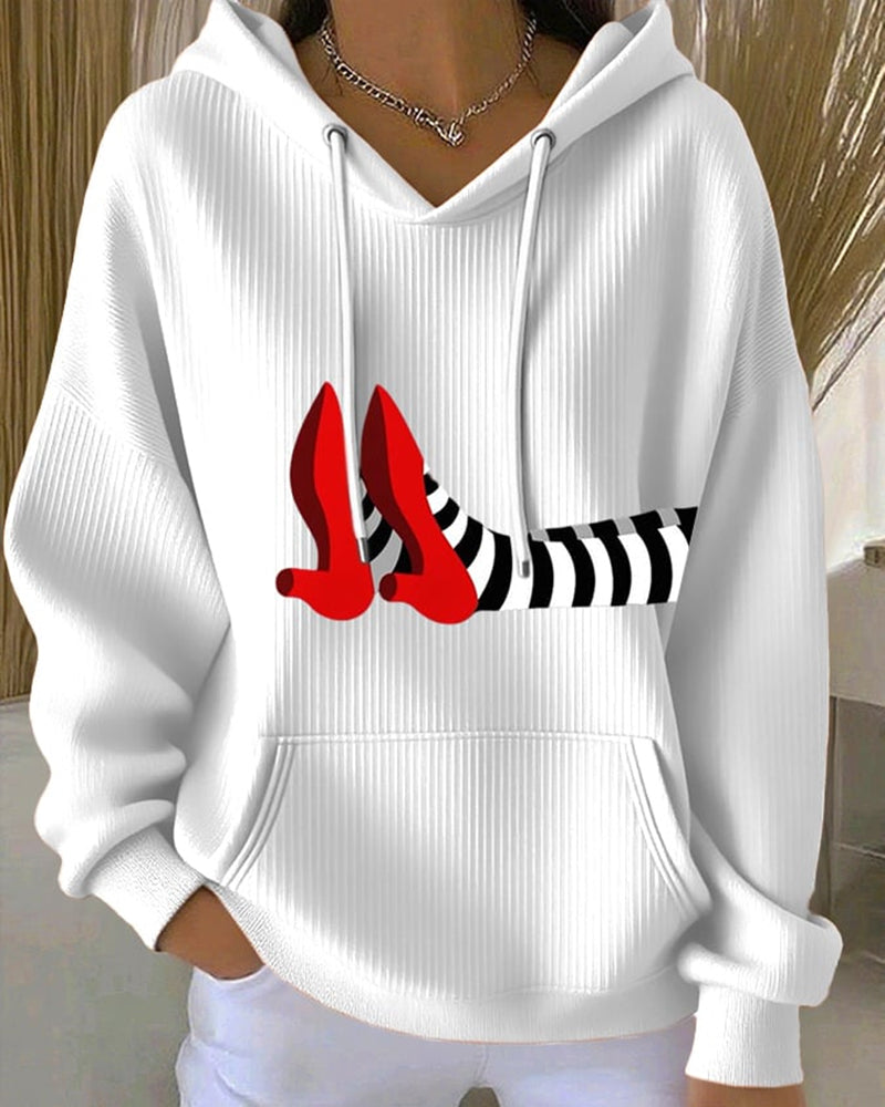 Women's Halloween Print Casual Hoodie