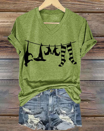 Women's Halloween Printed Casual T-Shirts