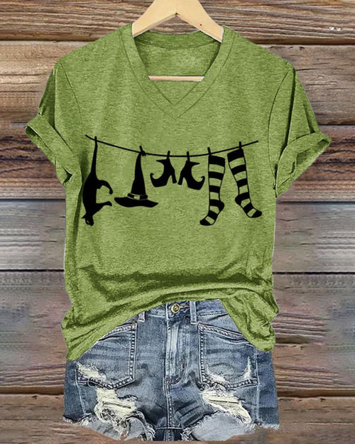 Women's Halloween Printed Casual T-Shirts