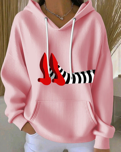 Women's Halloween Print Casual Hoodie