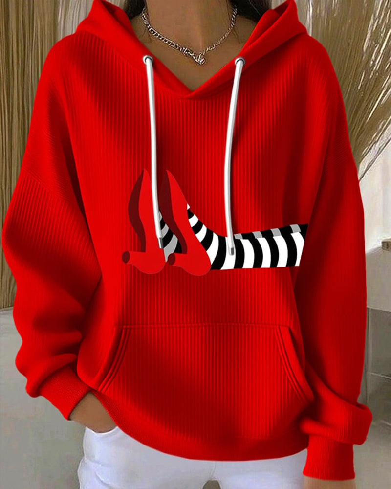 Women's Halloween Print Casual Hoodie