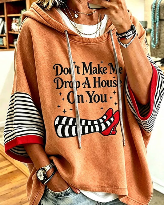 Women's Halloween Witch Print Hoodie
