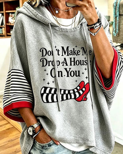 Women's Halloween Witch Print Hoodie