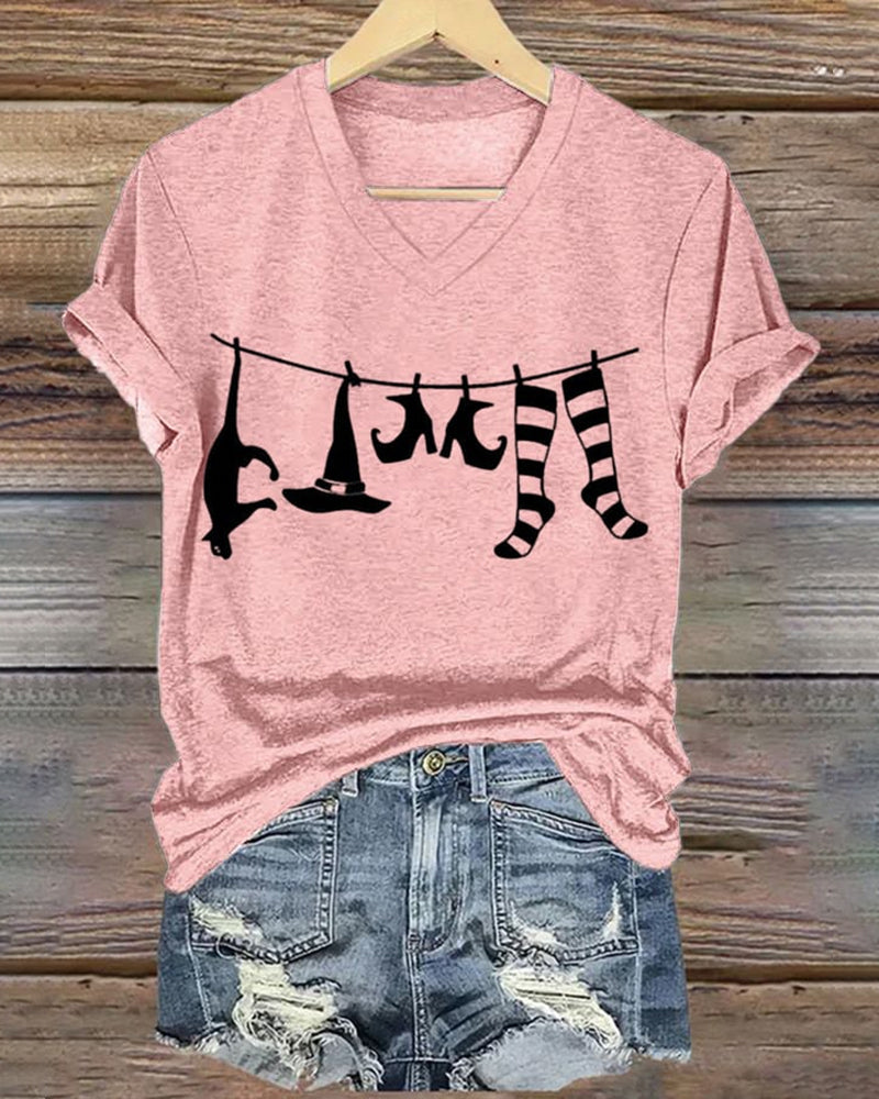 Women's Halloween Printed Casual T-Shirts